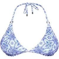 JOOP! Bikinitop ' Muri Beach ' blauw / wit