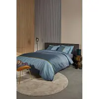 Kardol Dekbedovertrek Alluring Blue Green Satijn-240 x 200 / 220 cm | Lits-Jumeaux