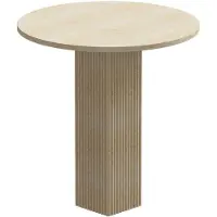 NORR11 Soho Dining Table Ø80 Cm - Eettafels & bartafels Travertijn Travertine - W3SOH31165TRAVNONO00000