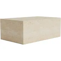 NORR11 Cubism Coffee Table 50x80 Cm - Salontafels Travertijn Beige - W3CUB31361TRAVNONO00000