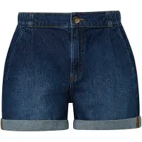 QS Bandplooi jeans blauw