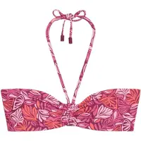 Marc O'Polo Bikinitop ' Abstract Leaf ' oranje / pink