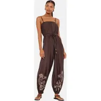 Friends Like These Jumpsuit beige / donkerbruin