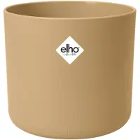 Elho B.for soft rond 18 cm goudkleurig zand bloempot