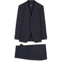 BOSS Tweedelig slim-fit pak van scheerwol Maat 102