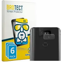 BROTECT Screenprotector 6 Stuks voor ASUS ZenFone 6 ZS630KL (ALLEEN Camera Lens) Beschermglas transparant