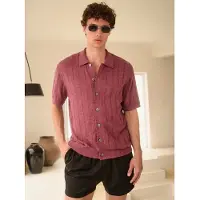 Next 4{dq} zwemshort met jacquard geometrisch patroon