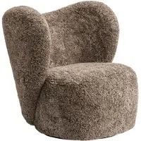 NORR11 Little Big Chair Armchair - Fauteuils Ijzer Sahara - W1BIG14094FUUPSWSHSAHAR