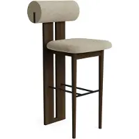 NORR11 Hippo Bar Stool - Barkrukken Eiken Dark Smoke - W1HIP12340FSCODSBABA003