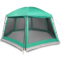 vidaXL Zwembadtent uitneembare buiten- gaaswanden 512x458 cm zeegroen