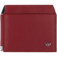 Golden Head Leren geldclip kaarthouder Polo RFID Protect Clip-Scheintasche 1923 Rot donkerrood