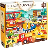 Hippie de Luxe Wild&Wolf Vloerpuzzel Constructie site 24 stuks - vanaf 3 jaar