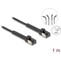 DeLOCK U/FTP Cat 6a - 1 meter - Zwart -