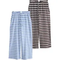Next Pyjamabroek lichtblauw / bruin / wit