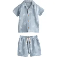 Next Nachtkledij duifblauw / pastelblauw