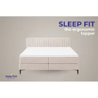 Vitality Pur SleepFit Topper Memory Foam met Gratis ERGO Nekkussens – Comfort Topper – Ademend & Ondersteunend - 180x200cm