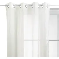 Atmosphera Mila Polyester Gordijn 140x240cm - Kant en klaar met ringen - Wit