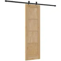 vidaXL Schuifdeur ORKDAL 61 x 198,5 cm Massief grenenhout Naturel