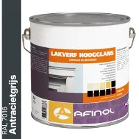 Afinol Hoogglans Lakverf Antracietgrijs (RAL 7016) 2,5 liter