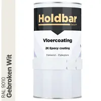 Holdbar Vloercoating Gebroken Wit (RAL 9010) 1 kg