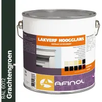 Afinol Hoogglans Lakverf Grachtengroen (RAL 6012) 2,5 liter