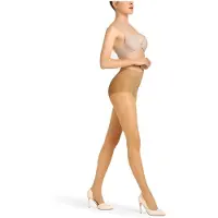 Camano , panty, SOFT SHAPE, 20DEN, 2-pack, comfort, drukvrije tailleband, katoenen kruisje, platte naad, zachte teennaad, verstevigde tenen, 3D-breitechnologie, mat, elegant, shaping-effect, duurzaam.