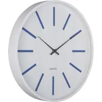 Karlsson Arruga Retro Wandklok | Ø40cm | Cobalt blue w. wit