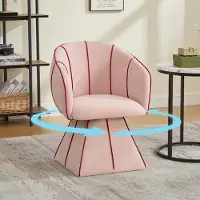 MODFU - Roterende Fauteuil - Chenille - Roze - Ergonomisch