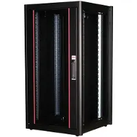 Roline 19-inch netwerkkast Basic 22 U, 600x600 BxD Glazen deur zwart
