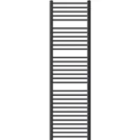 LuxeBath elektrische badkamer radiator Sahara 500x1800 mm antraciet rechte zijaansluiting met 900W verwarmingselement digitale thermostaat met display Handdoekradiator handdoekverwarmer en droger