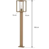 LUCANDE Buitenverlichting , Ferda, dimbare, Roestbruin, Terras, Aluminium, Modern