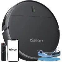 Airson Robotstofzuiger met Dweilfunctie en Laadstation - Pro Clean - Dweilrobot met App & Afstandsbediening - Geschikt voor Huisdieren en Tapijt