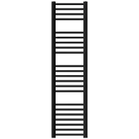 LuxeBath Design badkamerradiator Sahara elektrisch met verwarmingselement 1200W 300x1400 mm recht zwart mat zijaansluiting