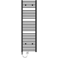 LuxeBath Elektrische badkamerradiator met verwarmingselement 1200W 500x1800 mm antraciet recht met zijaansluiting