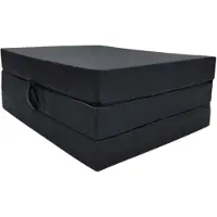 Odol-Plusz Logeermatras 80x200x10 cm H3 – Opvouwbaar Vouwmatras met Draagtas – Schuimmatras voor Volwassenen, Camper en Logeerkamer, grafiet