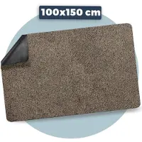 Pasper Deurmat binnen droogloopmat - 100 x 150 cm - Beige - zonder boord - Gemaakt in België - Wasbaar - Deurmatten