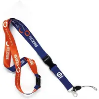 Sparco Lanyard Set 10 Stuks Sleutelhanger - Blauw — Multicolor — Maat Onesize