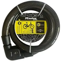 Master Lock Masterlock - Gevlochten staalkabel 25 mm x 1 m - Sleutelslot met 3 sleutels
