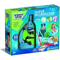 Clementoni wetenschapskit met microscoop, in een kleurrijke uitvoering
