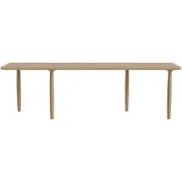 NORR11 Oku Dining Table 95x250 Cm - Eettafels & bartafels Multiplex Natural - W3OKU33078FSCONANO00000