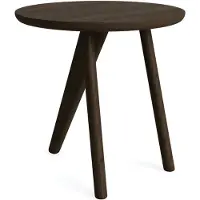NORR11 Fin bijzettafel Ø40 cm Dark smoked oak