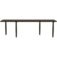 NORR11 Oku Dining Table 95x250 Cm - Eettafels & bartafels Multiplex Dark Smoke - W3OKU33078FSCODSNO00000