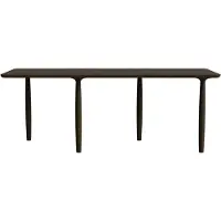 NORR11 Oku Dining Table 95x200 Cm - Eettafels & bartafels Multiplex Dark Smoke - W3OKU33077FSCODSNO00000
