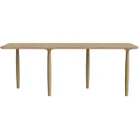 NORR11 Oku Dining Table 95x200 Cm - Eettafels & bartafels Multiplex Natural - W3OKU33077FSCONANO00000