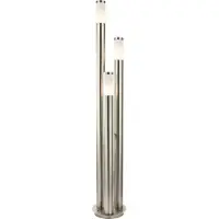 Globo Lighting 3-lichts tuinlamp Boston RVS
