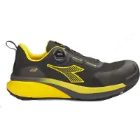 Diadora Werkschoen VORTEX DA2 BOA LOW S3S 182332 | Zwart/Yellow Croms | Maat 44 - 8054795151890