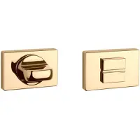 Aprile | WC garnituur rozet | 50x33x7mm | Goud gepolijst PVD