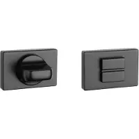 Aprile | WC garnituur rozet | 50x33x7mm | Zwart