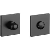 Aprile Comfort WC garnituur rozet 53x53x7mm zwart Toilet Rozet