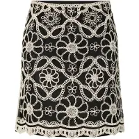 Y.A.S. Rok 'CILIA' beige / zwart
